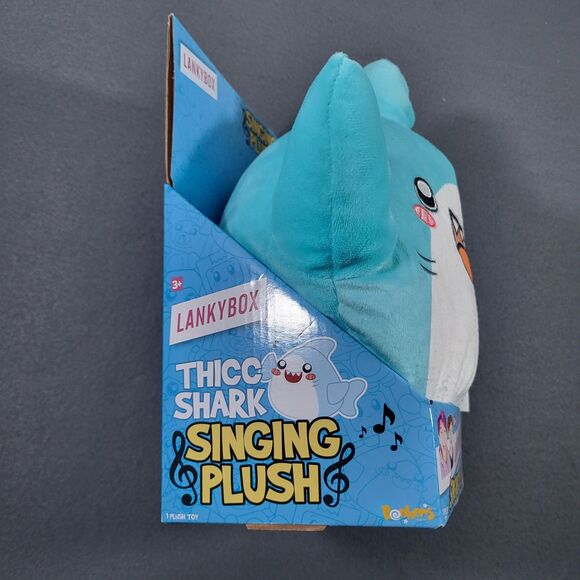 LankyBox Thicc Shark 11" Singing Plush The Chicken Wing Song NEW in Box - Picture 7 of 9